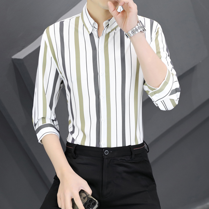 Spring Summer New Shirts for M – Korean Men Formal Wear Bewertung und Preis