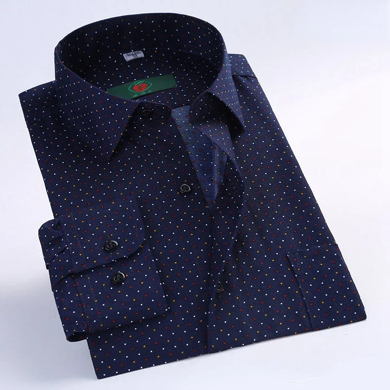 Men's Floral Print Long Sleeve – Korean Men Formal Wear Bewertung und Preis