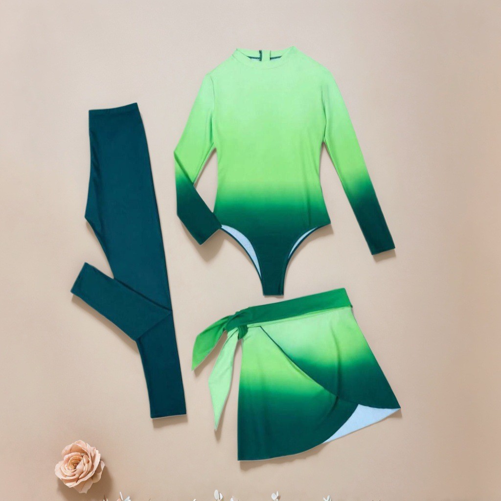 Blue Long Sleeve Swimsuit High – Slim Fit Suit Set Bewertung und Preis