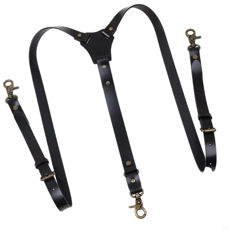 Mens PU Leather Suspenders Wit – Suspender Clip Formal Bewertung und Preis
