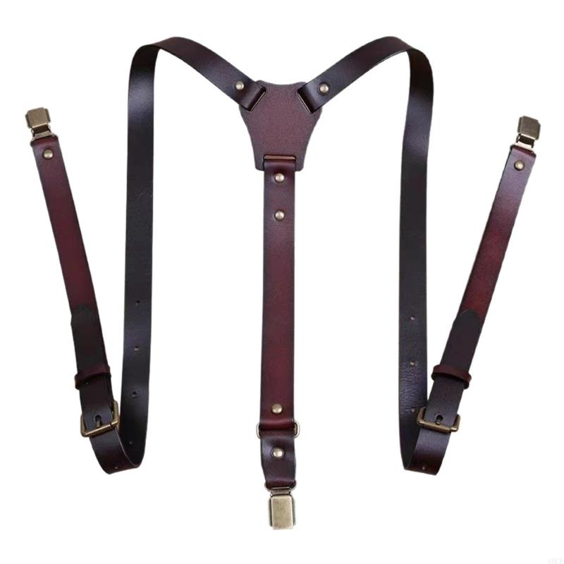 Mens PU Leather Suspenders Wit – Suspender Clip Formal Bewertung und Preis