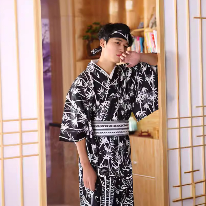 Men's Japanese Bamboo-Pattern  – Men Formal Wear Photoshoot Bewertung und Preis