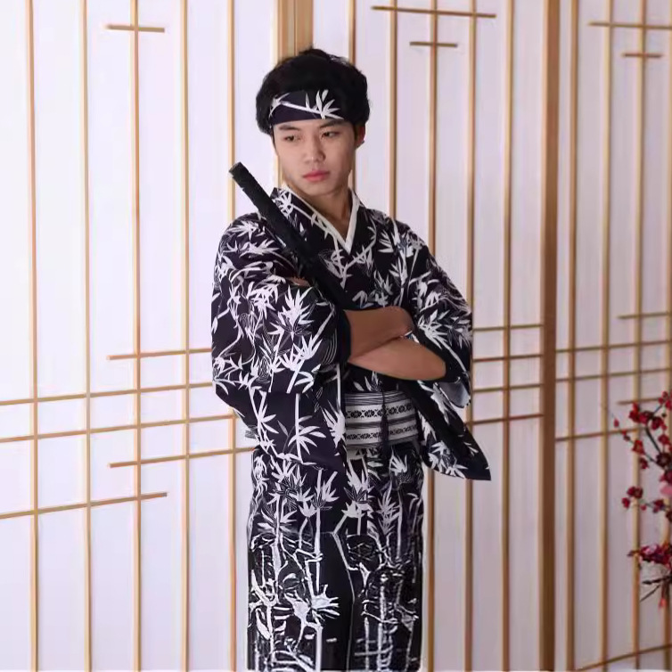 Men's Japanese Bamboo-Pattern  – Men Formal Wear Photoshoot Bewertung und Preis