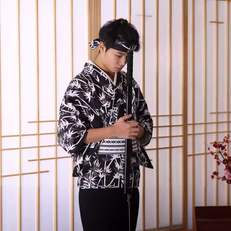Men's Japanese Bamboo-Pattern  – Men Formal Wear Photoshoot Bewertung und Preis