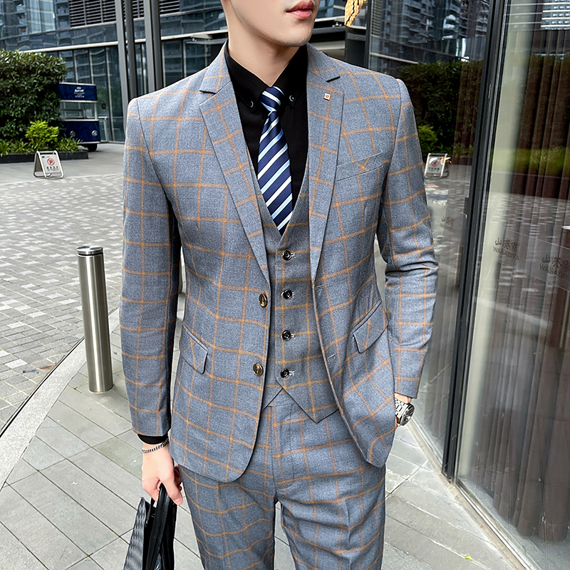 Men's 3-Piece Suit Set Stylish – Men'S Formal Wear Waistcoat Bewertung und Preis