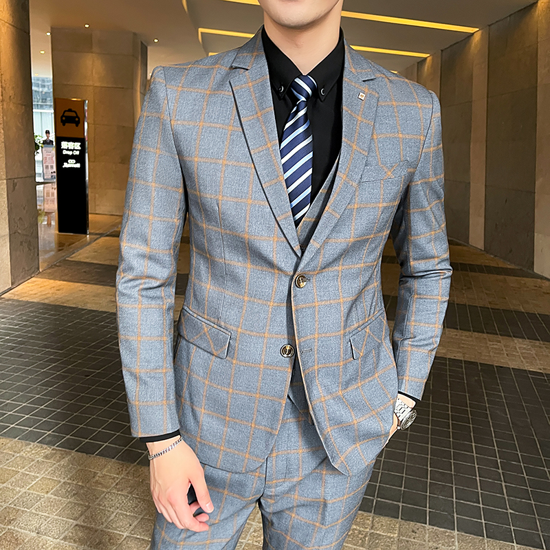 Men's 3-Piece Suit Set Stylish – Men'S Formal Wear Waistcoat Bewertung und Preis
