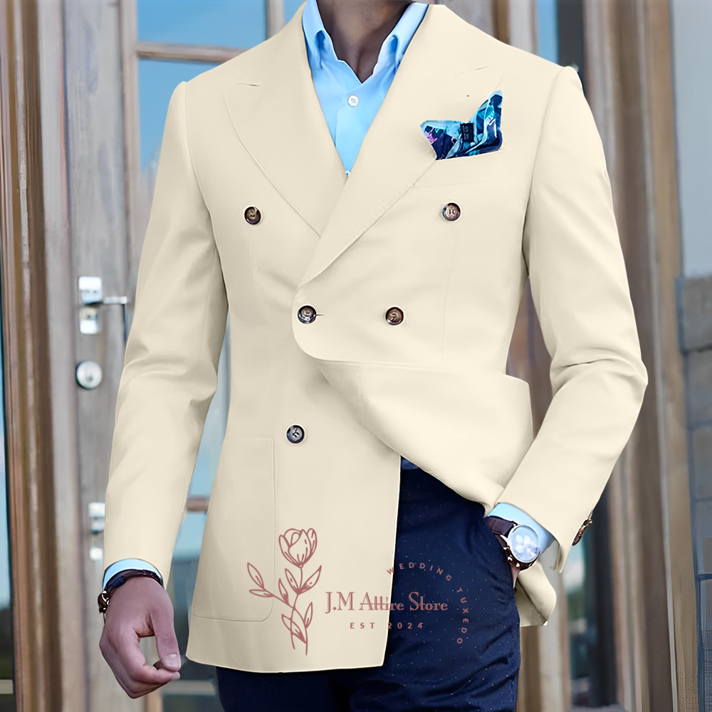 Elegant white men's suit jacke – Men Formal Wear For Dinner Bewertung und Preis