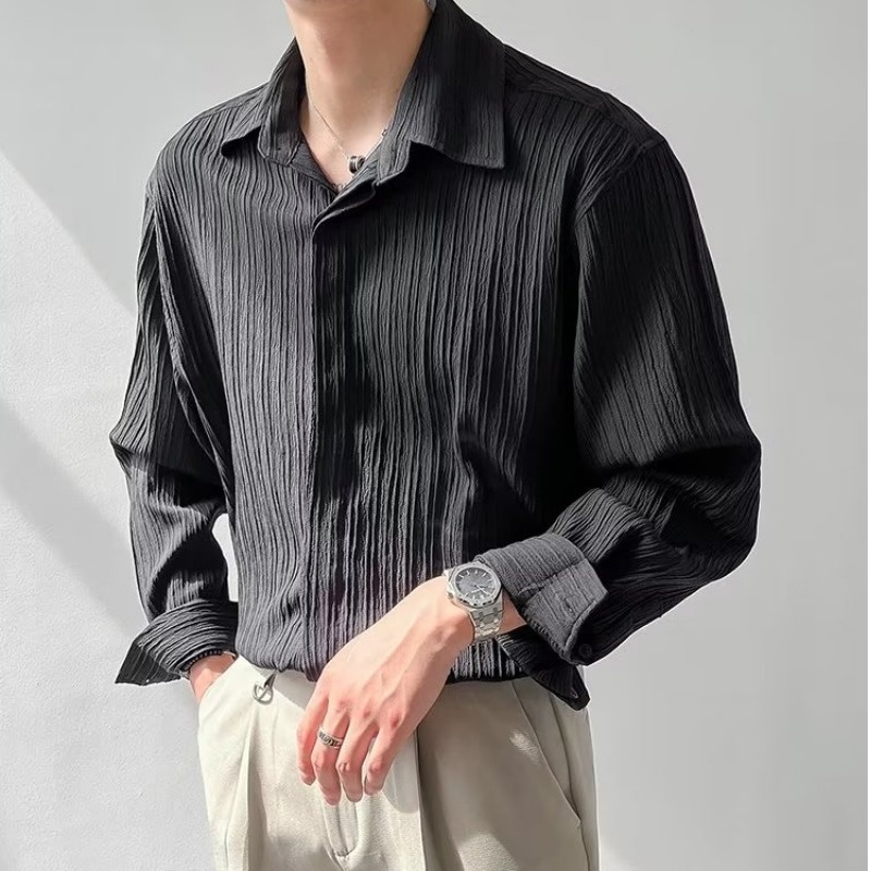 Black Apricot White Long-sleev – Korean Men Formal Wear Bewertung und Preis