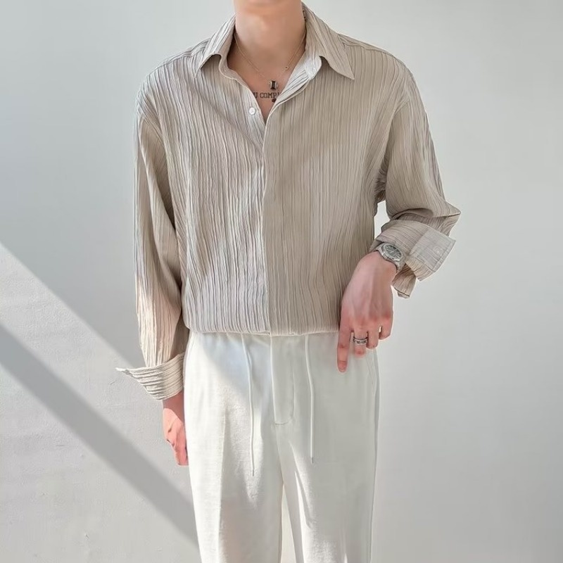 Black Apricot White Long-sleev – Korean Men Formal Wear Bewertung und Preis